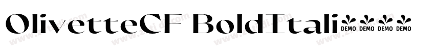 OlivetteCF BoldItali字体转换